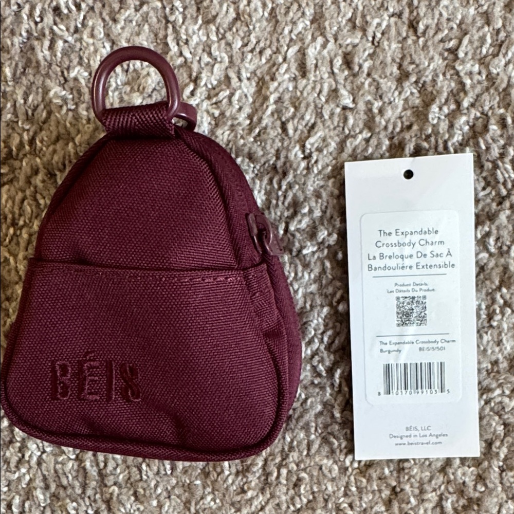 BÉIS Burgundy Expandable Crossbody Charm